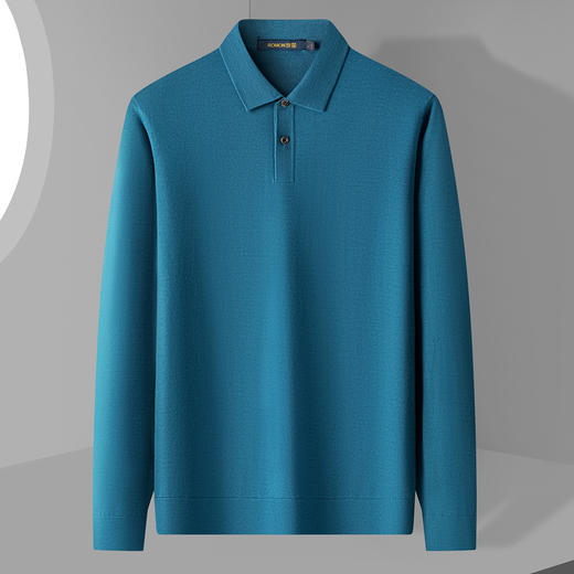 【可机洗100精纺羊毛】罗蒙加厚保暖羊毛衫半高领毛衣男羊毛衫 商品图3