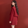 西遇红色小香风外套套装女早春新款新年穿搭背心裙两件套V0150063/V0150064 商品缩略图4