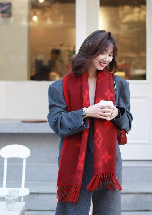 高档围巾礼盒装羊绒真丝超软糯亲肤围巾 商品图2