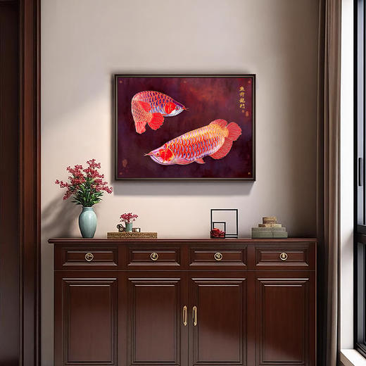 鱼升龙门 铜雕艺术画 商品图5