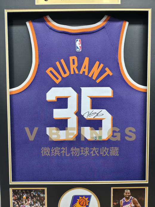 收藏系列 杜兰特 太阳队35号紫色 亲笔签名球衣 商品图2