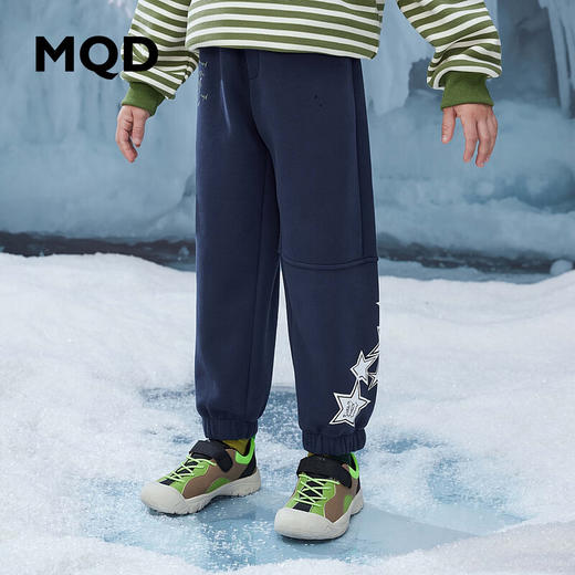 【MQD】童装男大童冬季新款运动休闲针织裤 商品图0