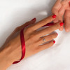 订购6周到｜La Brune et La Blonde-HULA HOOP solitaire-18K白金 0.1克拉钻石 戒指［法国设计师］ 商品缩略图1