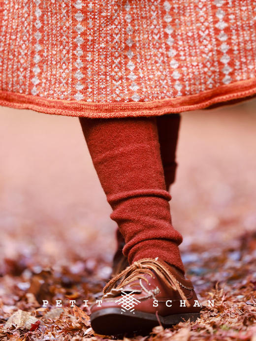 PETIT SCHAN小闪 ACC#032 impression 底色 羊绒小圈纱绢丝手工染色护膝袜套 商品图4