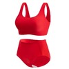 雀说红色内衣女小胸聚拢本命年胸罩无钢圈文胸内裤套装AL015 商品缩略图4