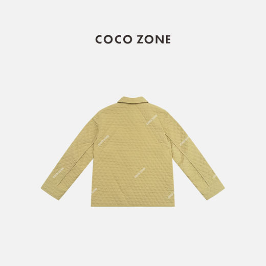 COCO ZONE 秋冬时尚菱格长袖棉服气质翻领上衣CC2C2158 商品图1