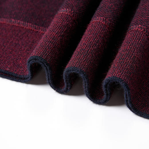 【加绒加厚】罗蒙含羊毛假两件衬衫领男士针织衫保暖毛衣假两件毛衫男 商品图8