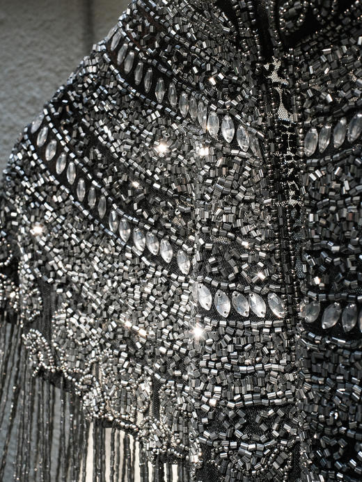 盛唐牡丹|银灰色串珠披肩 商品图13