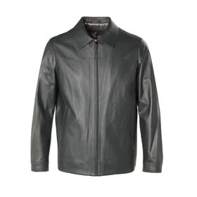 Marco Azzali 拉链款皮衣 LJ59213A4