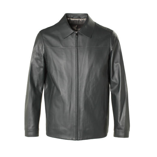 Marco Azzali 拉链款皮衣 LJ59213A4 商品图0