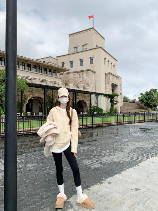 <曾小咸推荐>2色长袖连帽毛衣 日常199.99/件 立减110 秒杀89.99/件！！ 商品图7