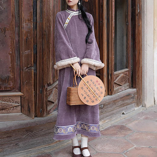 裁缝学苑AS399新中式改良国风旗袍纸样马甲两件套倒大袖连衣裙样板 商品图4