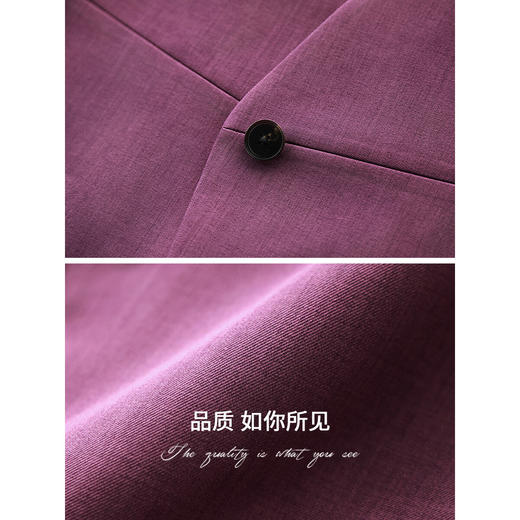 COCOBELLA静奢风一粒扣无领西装简约气质休闲西服外套SI7030 商品图4