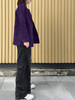 TYNVIE 插袋圆领中长外套 - 紫色 商品缩略图11