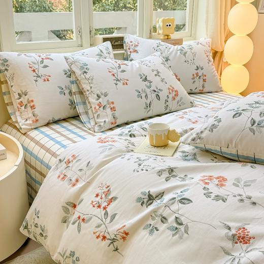 【INS风纯棉四件套】正品ROMSTER罗马世家‼【💯全棉四件套】纯棉四件套好看哭了新疆棉 40支AB双面高密度百分百纯棉 适用2m大床 柔软透气 四季可用 商品图2