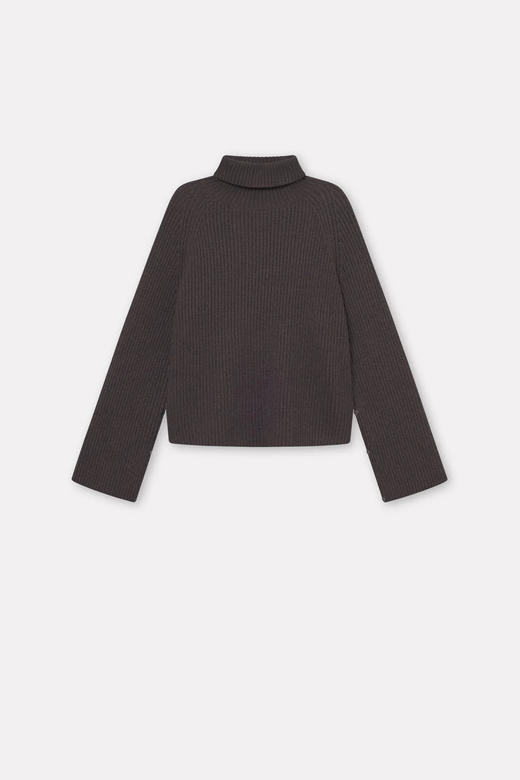 Mark Kenly Domino Tan  奶白色/棕木色karlotta高领美丽诺羊毛衫 商品图10