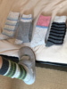 <曾小咸推荐> 点子纱条纹撞色中筒袜 商品缩略图1