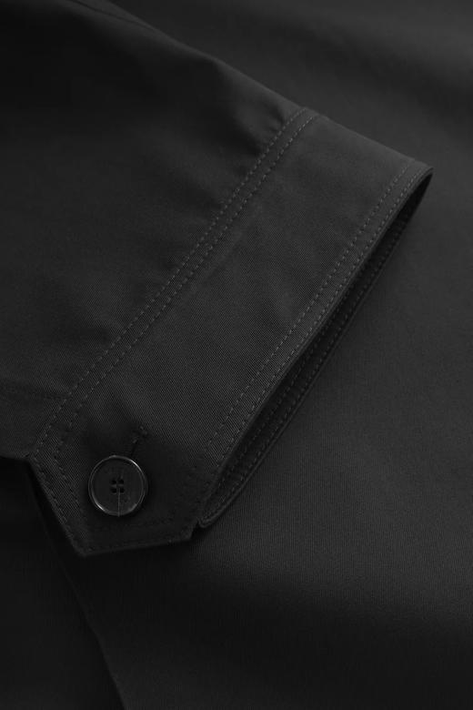 Mark Kenly Domino Tan 黑色clarina斜襟宽袖风衣 商品图6