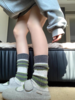 <曾小咸推荐> 点子纱条纹撞色中筒袜 商品缩略图3