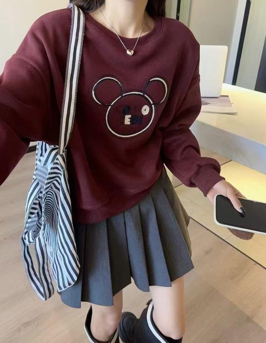 清了！清！不支持退货【自营】不支持退【卫衣系】品质 奥利绒🔥95%棉 重工刺绣爆款小熊冬季加绒卫衣-喜出 商品图2