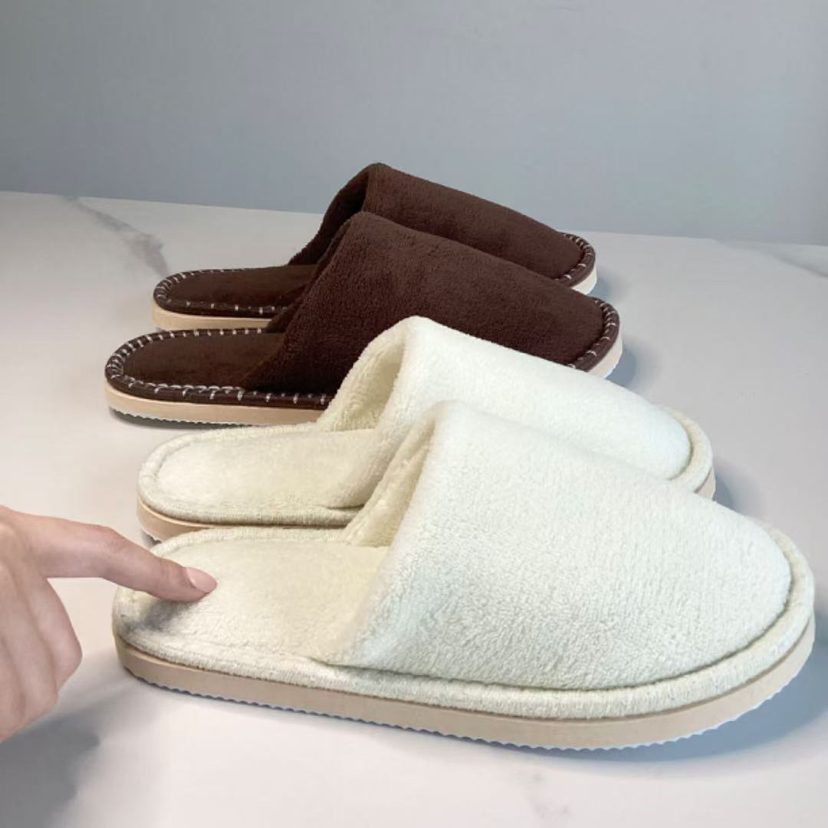 RW 一次性拖鞋秋冬待客拖鞋家用客人居家加厚防滑