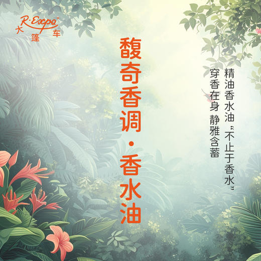 馥奇香调香水油 植物精油香氛 适用护体香 护手油 润发丝 大篷车精油 商品图0