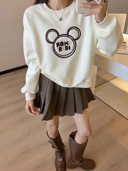 清了！清！不支持退货【自营】不支持退【卫衣系】品质 奥利绒🔥95%棉 重工刺绣爆款小熊冬季加绒卫衣-喜出 商品图0