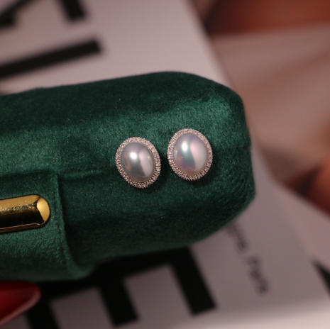 澳白keshi 镶嵌后8-9mm左右 真钻满钻镶嵌 澳白无核珍珠 珍珠的ding尖尖 商品图2