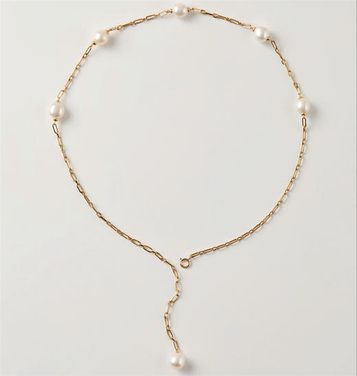 pearl moments珍刻 E小调 巴洛克金链珍珠项链 商品图2