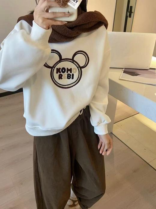 清了！清！不支持退货【自营】不支持退【卫衣系】品质 奥利绒🔥95%棉 重工刺绣爆款小熊冬季加绒卫衣-喜出 商品图6