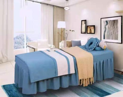 S6-02 美容床罩四件套  棉麻格 商品图0