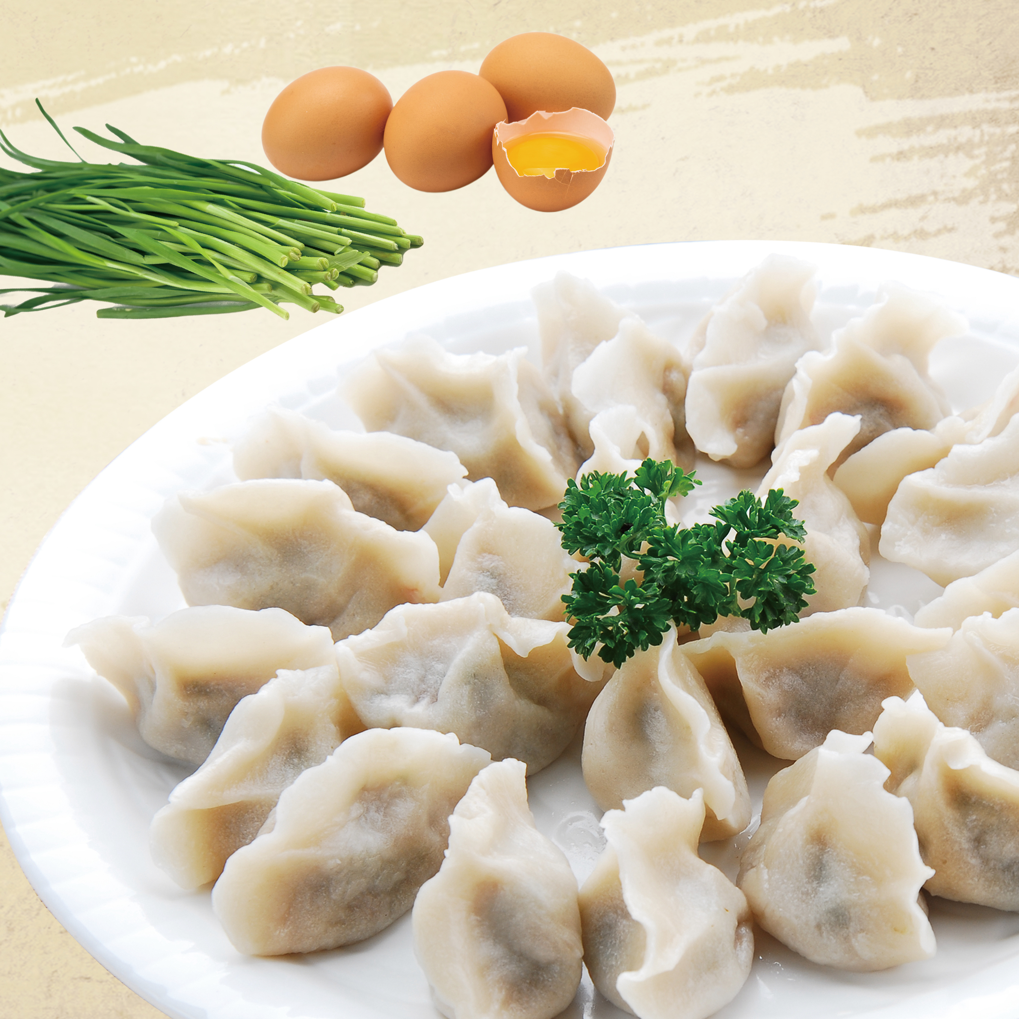 凤酒飘香-韭菜鸡蛋馅水饺 手工水饺