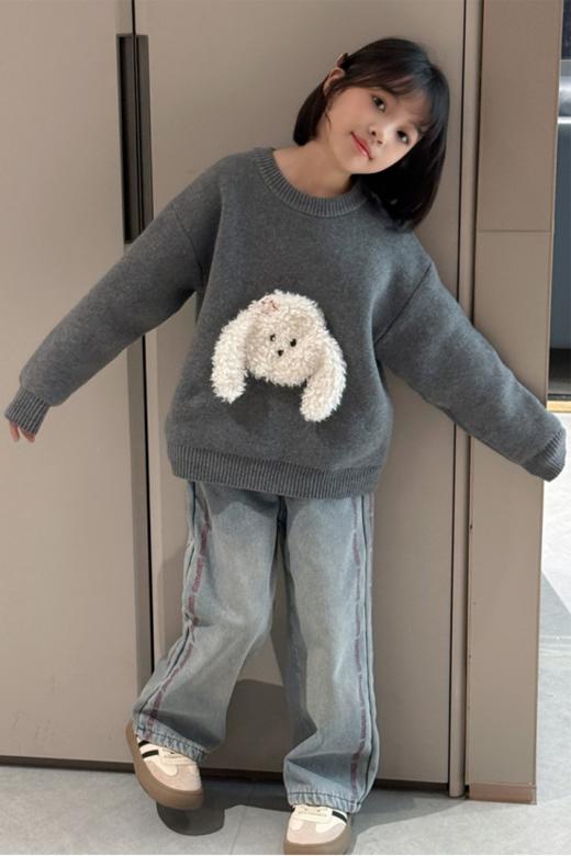 🌸糯叽叽 🎈肉眼可见的好质感 挑选一件既保暖🥰又充满童趣的衣物吧🔥【儿童立体卡通小狗圆领针织毛衣💖】将萌宠元素与时尚设计🎉完美融合 🎁让孩子秒变冬日里耀眼✨的小明星 商品图8