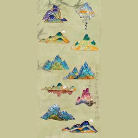 把“千里江山”带身上系列手作螺钿胸针别针