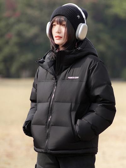 【299秒杀连帽款！】拓路者冬季情侣装连帽羽绒服女宽松运动休闲防风保暖冬装外套潮 商品图2