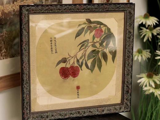 岭南荔枝图押花画框 商品图1