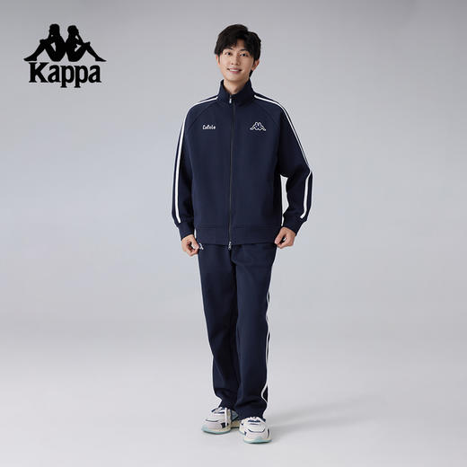 Kappa卡帕背靠背2025新款春季运动外套男款针织开衫卫衣休闲上衣K0F12WK02 商品图4