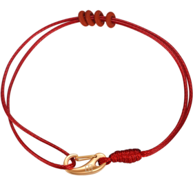 225T-61893-NANA-R-18	 谢瑞麟TSL	【大牌钜惠】红色手绳可穿珠转运珠手绳编织绳串珠