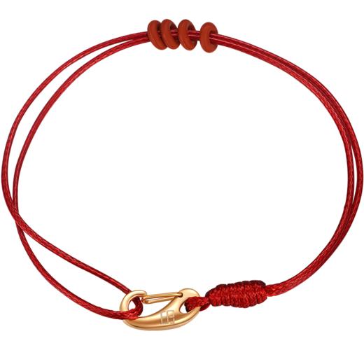 225T-61893-NANA-R-18	 谢瑞麟TSL	【大牌钜惠】红色手绳可穿珠转运珠手绳编织绳串珠 商品图0