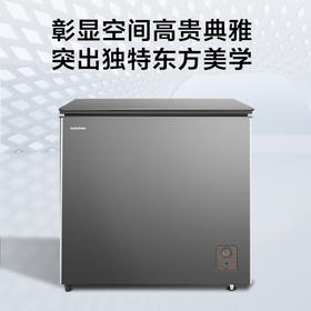 容声205升小冰柜家用商用保鲜冷冻两用冷柜节能减霜冰箱BD/BC-205ZEBAM/RX墨韵灰 205L