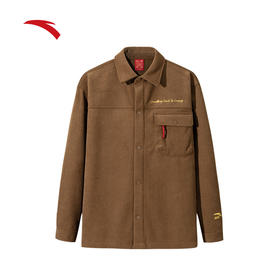 安踏好事发生丨新年款灯芯绒衬衫男士冬季加绒夹克外套152518601