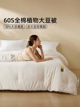 佳丽斯大豆纤维被子全棉a类单人春秋被冬被加厚保暖被芯四季通用