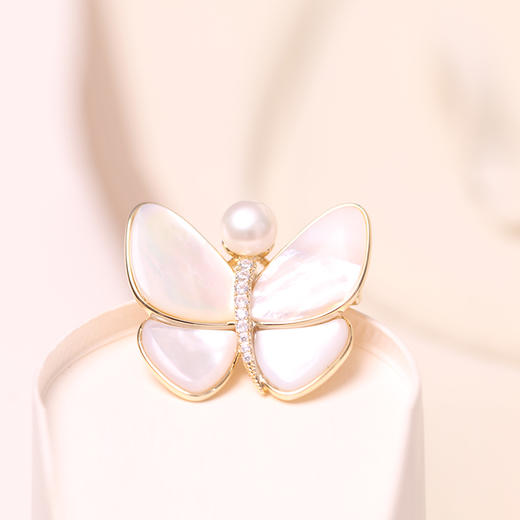 美裕 GP淡水珍珠胸花8-9mm 108873 商品图4