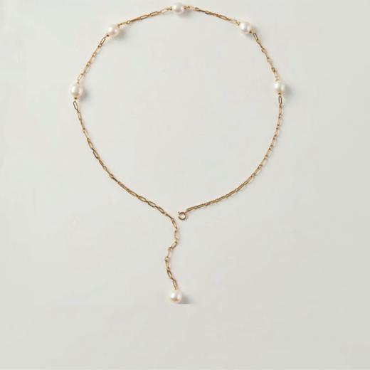 pearl moments珍刻 E小调 巴洛克金链珍珠项链 商品图1