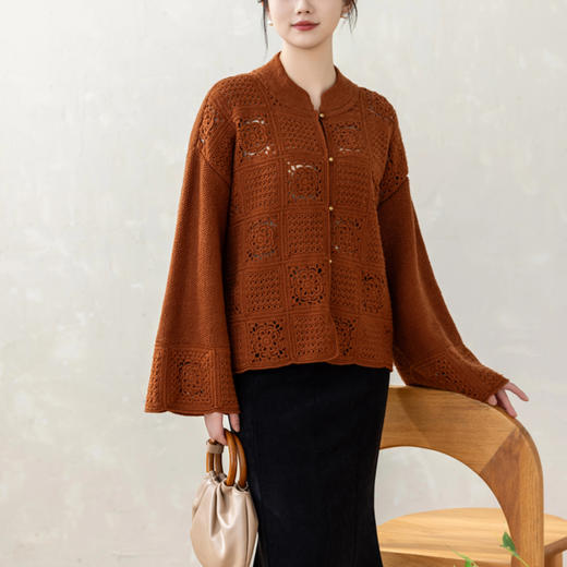 苏苏姐家花间令新中式开衫手工DIY编织钩针羊毛棒针毛线团材料包 商品图2