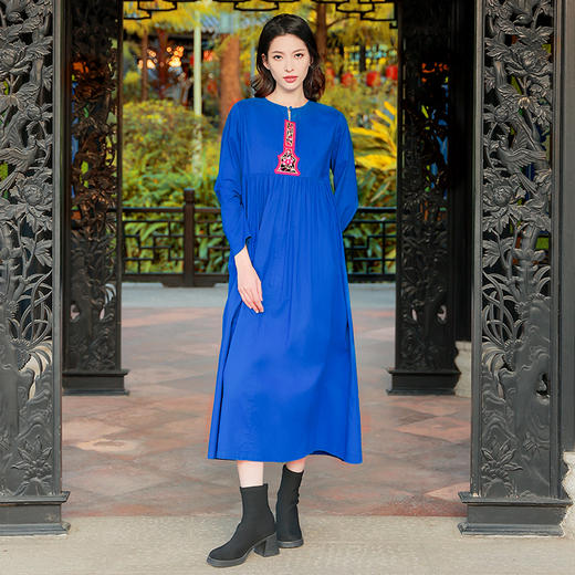 【镇店之宝】青山在盘扣廓形连衣裙  | 杨丽萍老师经典款 | 无袖长袖现货  商品图4