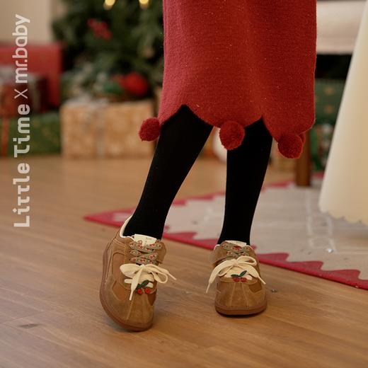 LT&MR女童德训鞋运动休闲鞋公主鞋24新款简约鞋橡胶真皮男女童鞋 商品图4