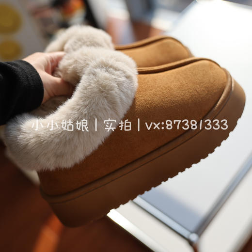 平价好物~可外穿包跟毛毛棉拖鞋 商品图0