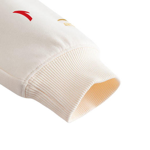 安踏好事发生新年女春季新款休闲时尚刺绣本命年红色卫衣162518728S 商品图3