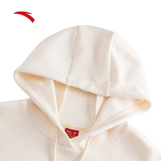 安踏好事发生新年女春季新款休闲时尚刺绣本命年红色卫衣162518728S 商品图2